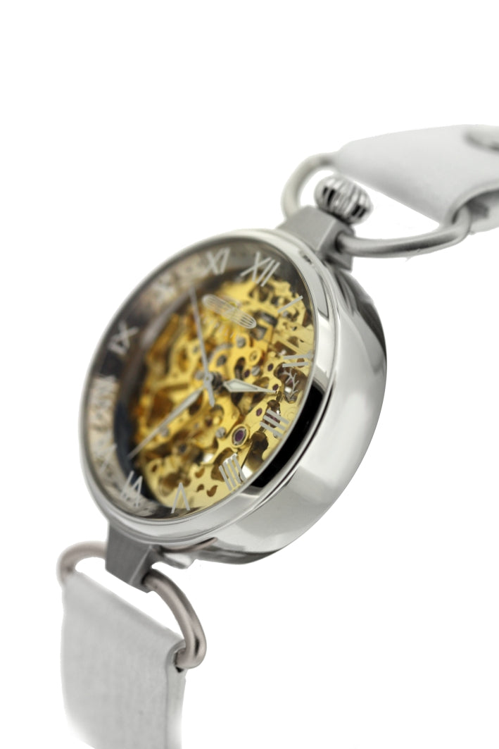 ZEPPELIN PRINCESS OF SKY Y.GOLD SKELETON STEEL CASE AUTOMATIC 7457-5 - Red Army Watches