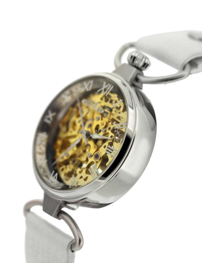 ZEPPELIN PRINCESS OF SKY Y.GOLD SKELETON STEEL CASE AUTOMATIC 7457-5 - Red Army Watches