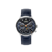 ZEPPELIN LADIES' QUARTZ CHRONOGRAPH WITH MOON PHASE AND LEATHER STRAP - Red Army Watches
