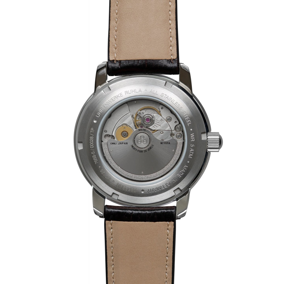 ZEPPELIN MEN'S AUTOMATIC DUAL TIME WITH LEATHER STRAP - Red Army Watches