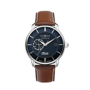 ZEPPELIN MEN'S AUTOMATIC WATCH WITH 24-HOUR DISPLAY AND LEATHER STRAP - Red Army Watches