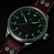 LACO PILOT WATCHES BASIC AUGSBURG 42 MM AUTOMATIC - Red Army Watches