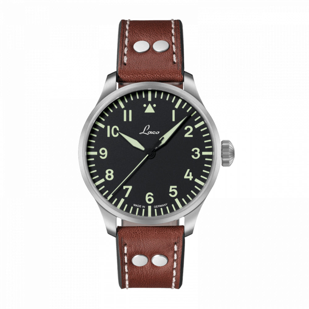 LACO PILOT WATCHES BASIC AUGSBURG 42 MM AUTOMATIC - Red Army Watches