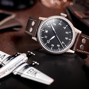 LACO PILOT WATCH ORIGINAL MEMMINGEN 42 MM HANDWINDING - Red Army Watches