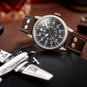 LACO PILOT WATCH ORIGINAL PADERBORN 42 MM AUTOMATIC - Red Army Watches