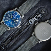 LACO PILOT WATCH ORIGINAL PADERBORN BLAUE STUNDE 42 MM AUTOMATIC - Red Army Watches