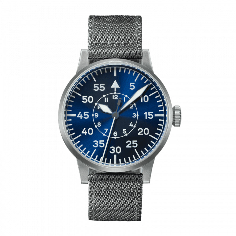 LACO PILOT WATCH ORIGINAL PADERBORN BLAUE STUNDE 42 MM AUTOMATIC - Red Army Watches