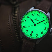 LACO NAVY WATCHES VALENCIA 39 MM AUTOMATIC - Red Army Watches