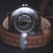 LACO NAVY WATCHES VALENCIA 39 MM AUTOMATIC - Red Army Watches