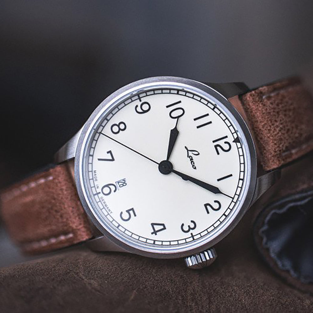 LACO NAVY WATCHES VALENCIA 39 MM AUTOMATIC - Red Army Watches