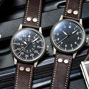 LACO PILOT WATCH ORIGINAL MÜLHEIM AN DER RUHR 39 MM HANDWINDING - Red Army Watches