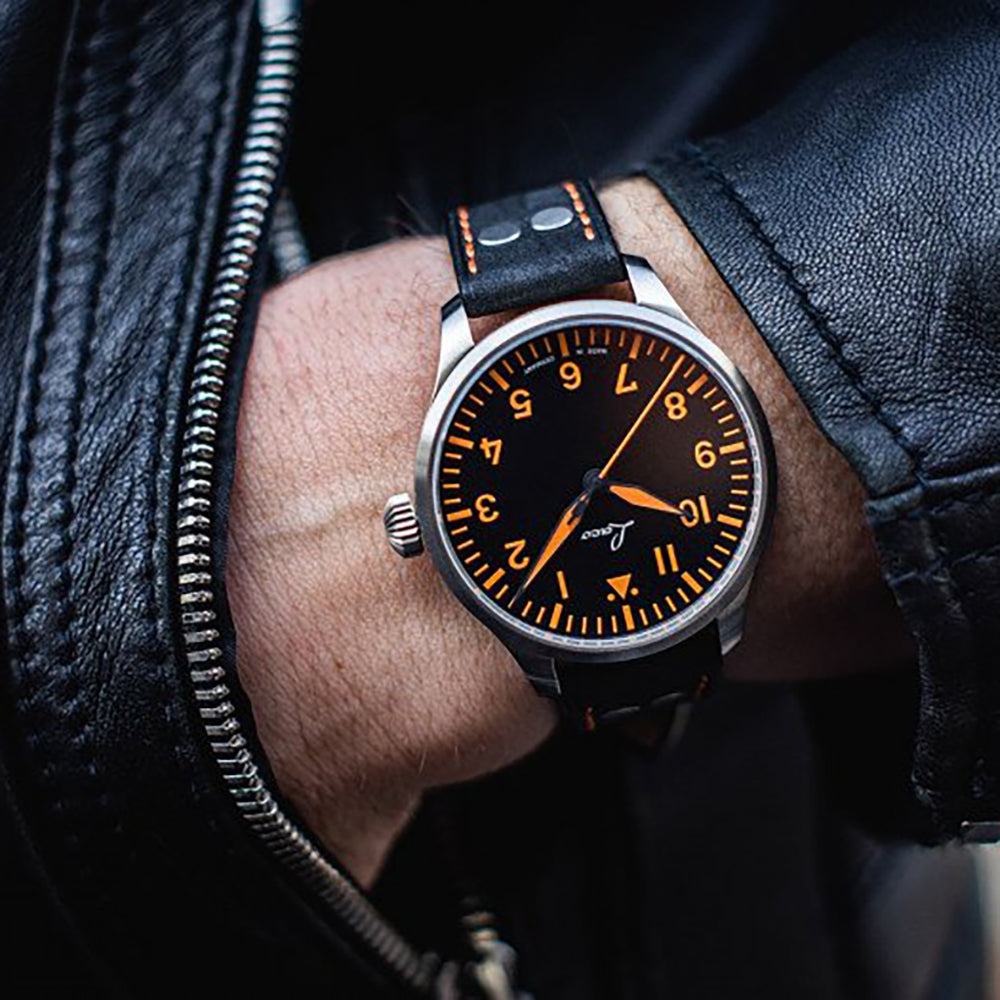 LACO PILOT WATCHES BASIC NEAPEL 39 MM AUTOMATIC - Red Army Watches