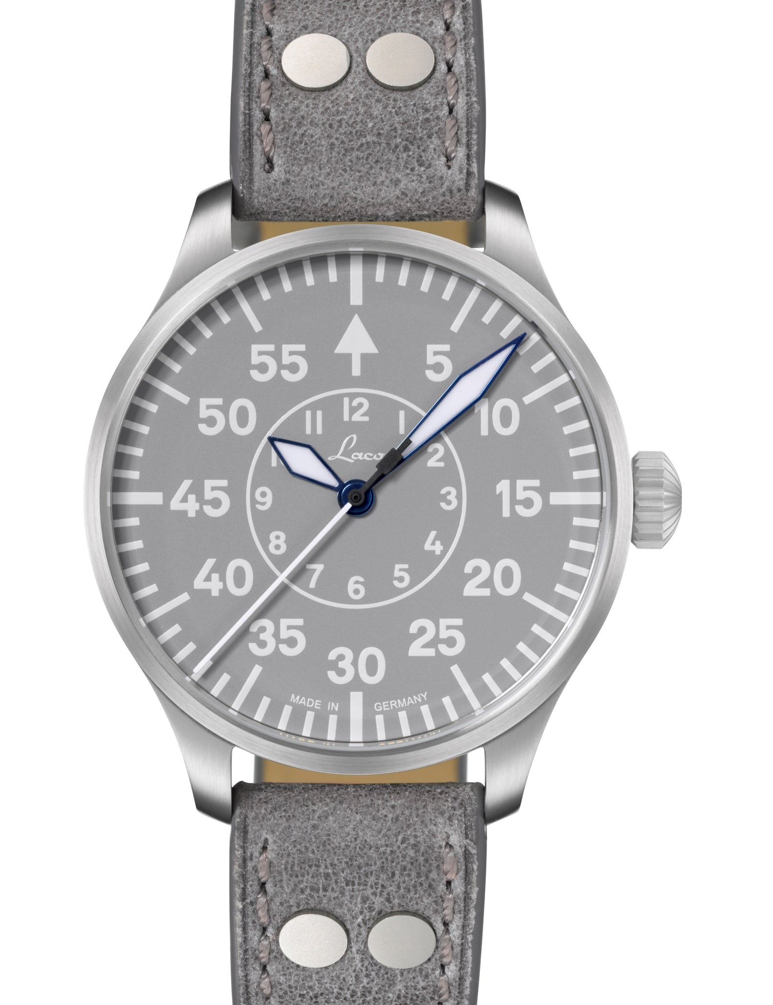 LACO PILOT WATCHES BASIC AACHEN GRAU 39 MM AUTOMATIC - Red Army Watches