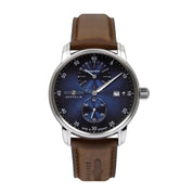 ZEPPELIN MEN'S AUTOMATIC WATCH WITH REGULATOR AND LEATHER STRAP - Red Army Watches