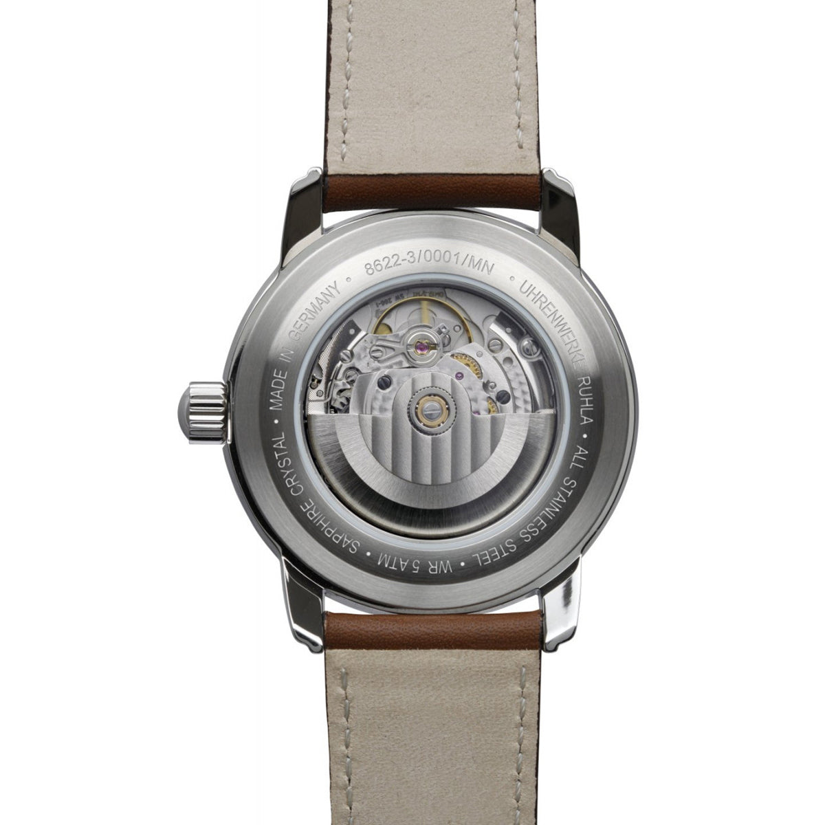 ZEPPELIN MEN'S AUTOMATIC WATCH WITH REGULATOR AND LEATHER STRAP - Red Army Watches