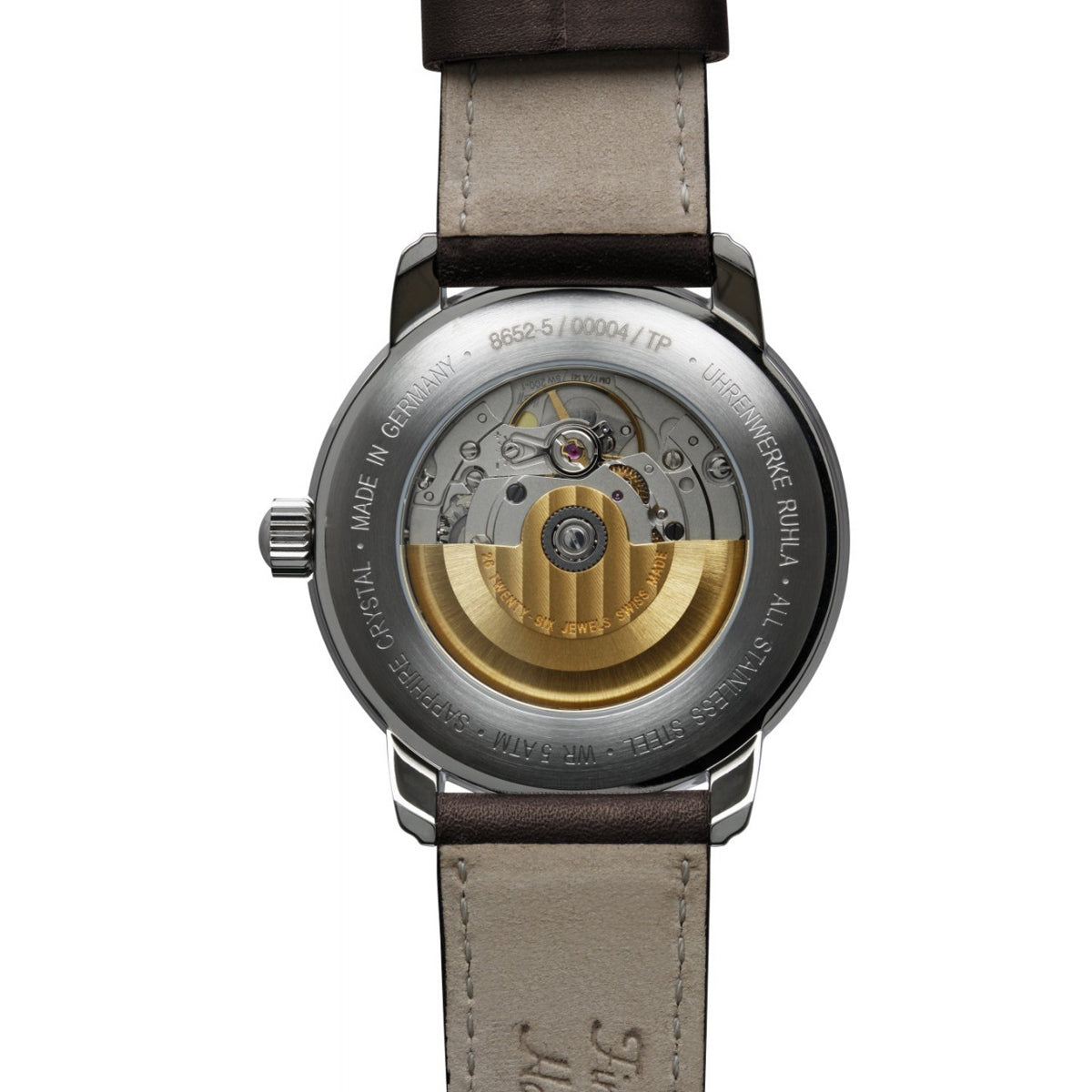 ZEPPELIN MEN'S AUTOMATIC WATCH WITH DATE AND LEATHER STRAP - Red Army Watches