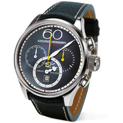 ALEXANDER SHOROKHOFF Chronograph Regulator Blue-grey - Red Army Watches Malaysia