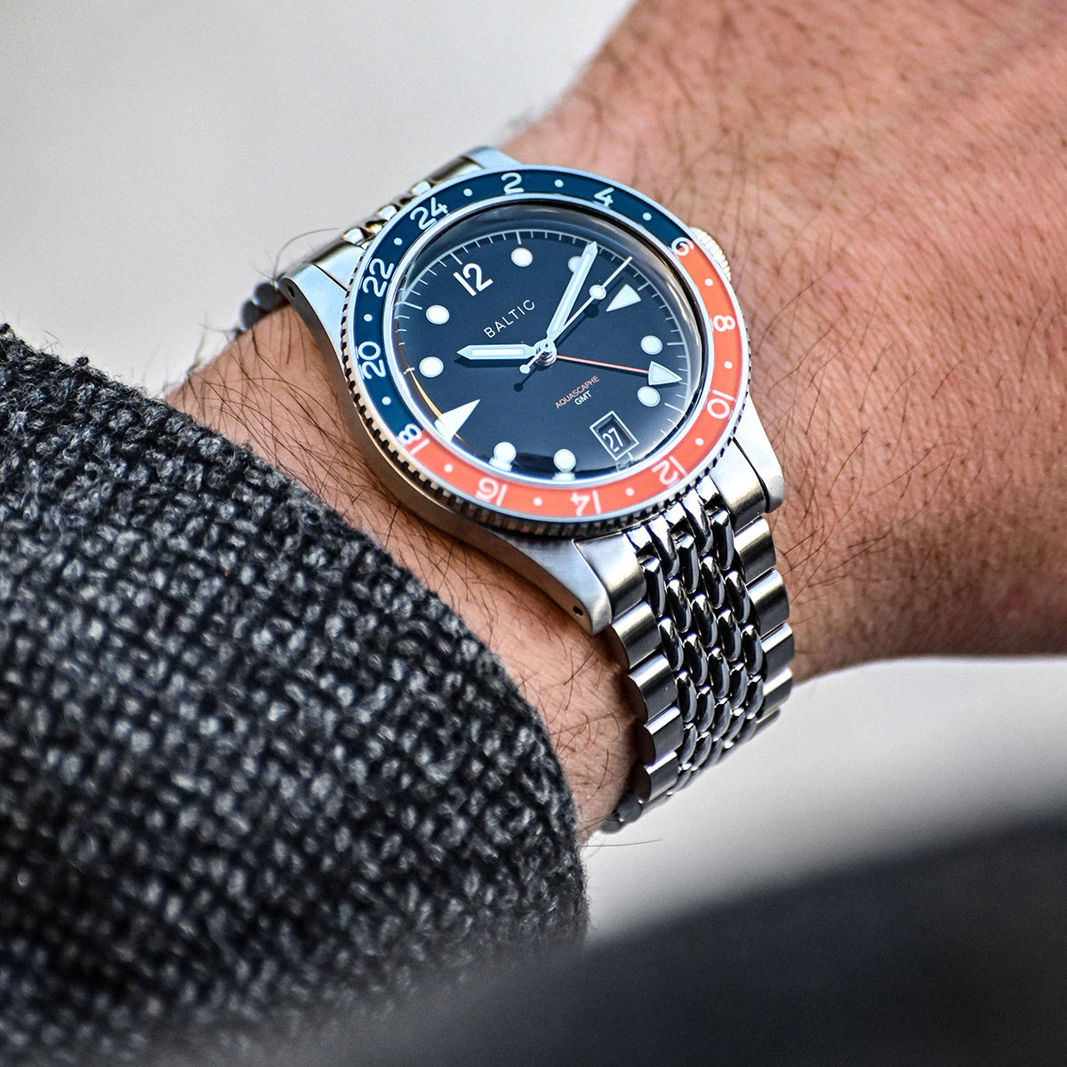 BALTIC AQUASCAPHE GMT ORANGE - Red Army Watches