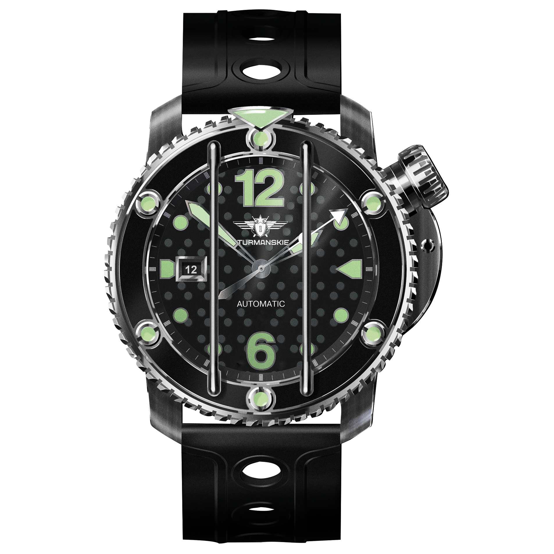 STURMANSKIE Stingray Green NH35/1825895 Red Army Watches – Red