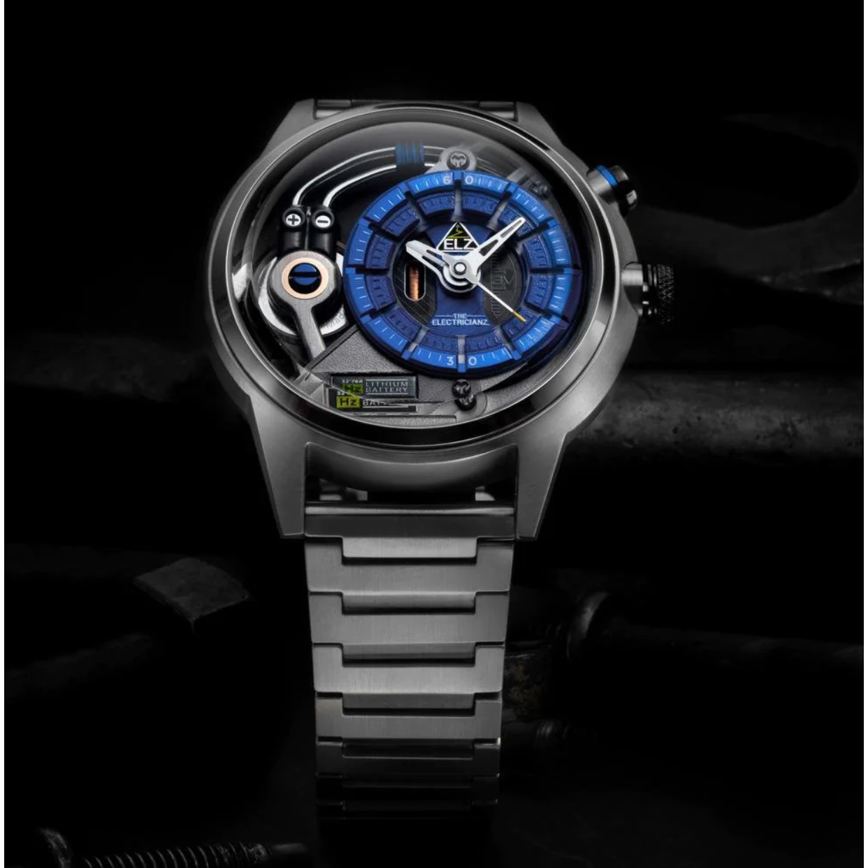 The ELECTRICIANZ Stone Z 45mm Metal - Red Army Watches