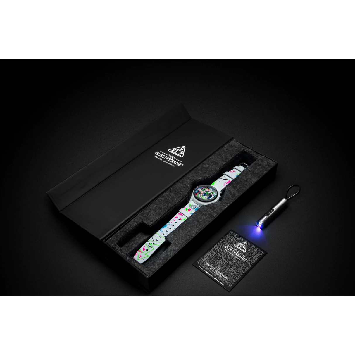 The ELECTRICIANZ Neon Z White Limited Edition - Red Army Watches