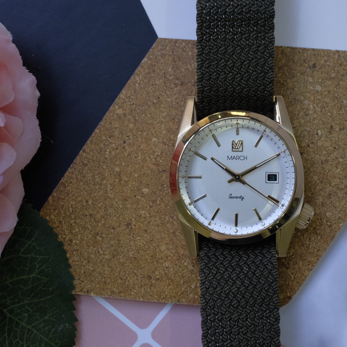 MARCH LA.B Seventy 5 – Silver Dial YG - Red Army Watches