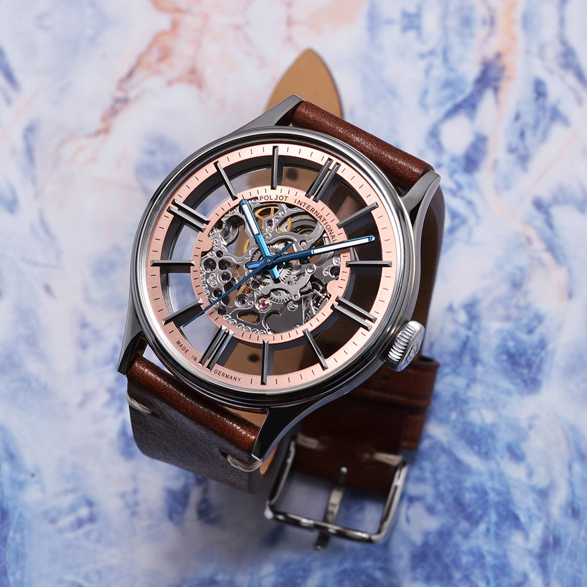 POLJOT INTERNATIONAL Vintage Skeleton 6114.1220103 - Red Army Watches