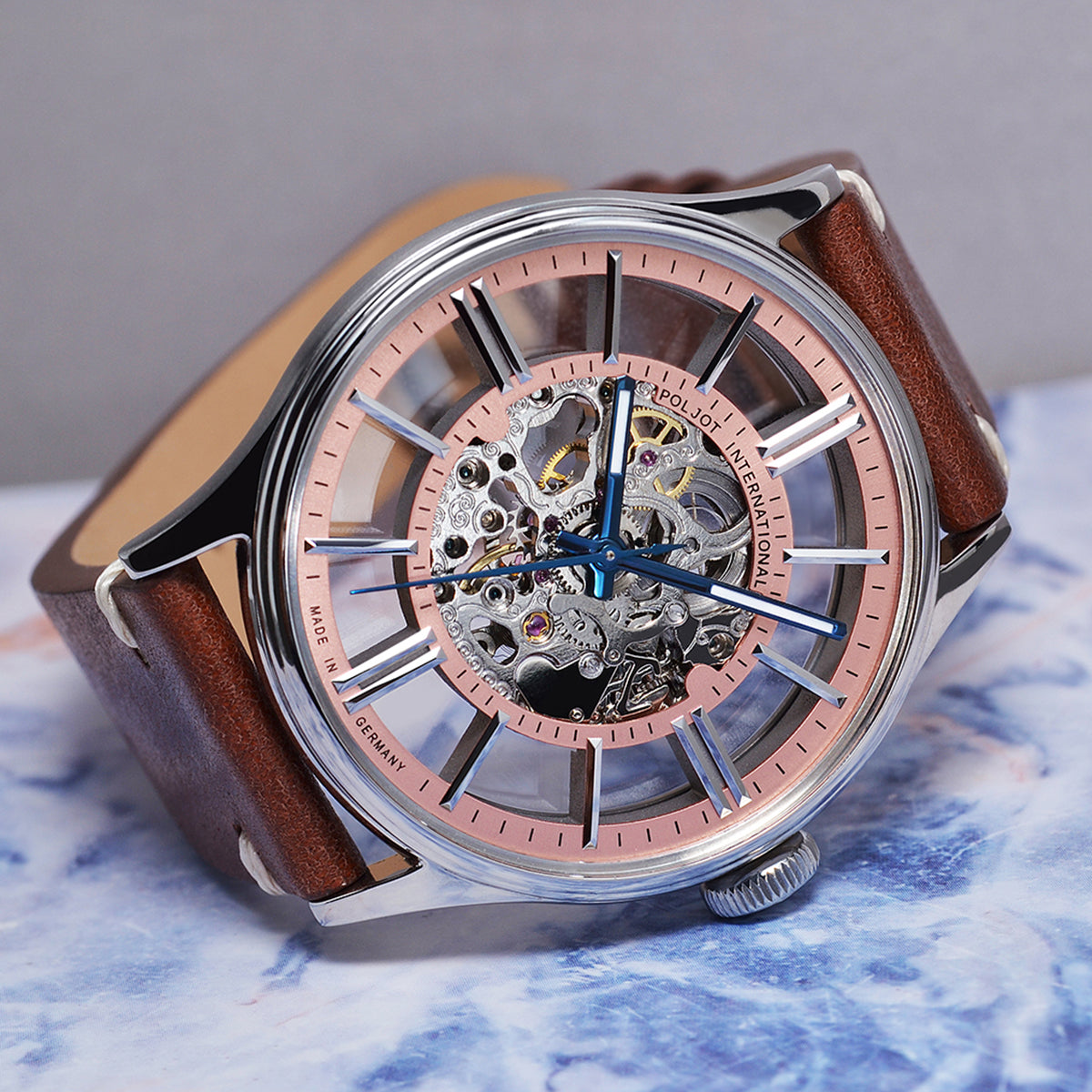 POLJOT INTERNATIONAL Vintage Skeleton 6114.1220103 - Red Army Watches