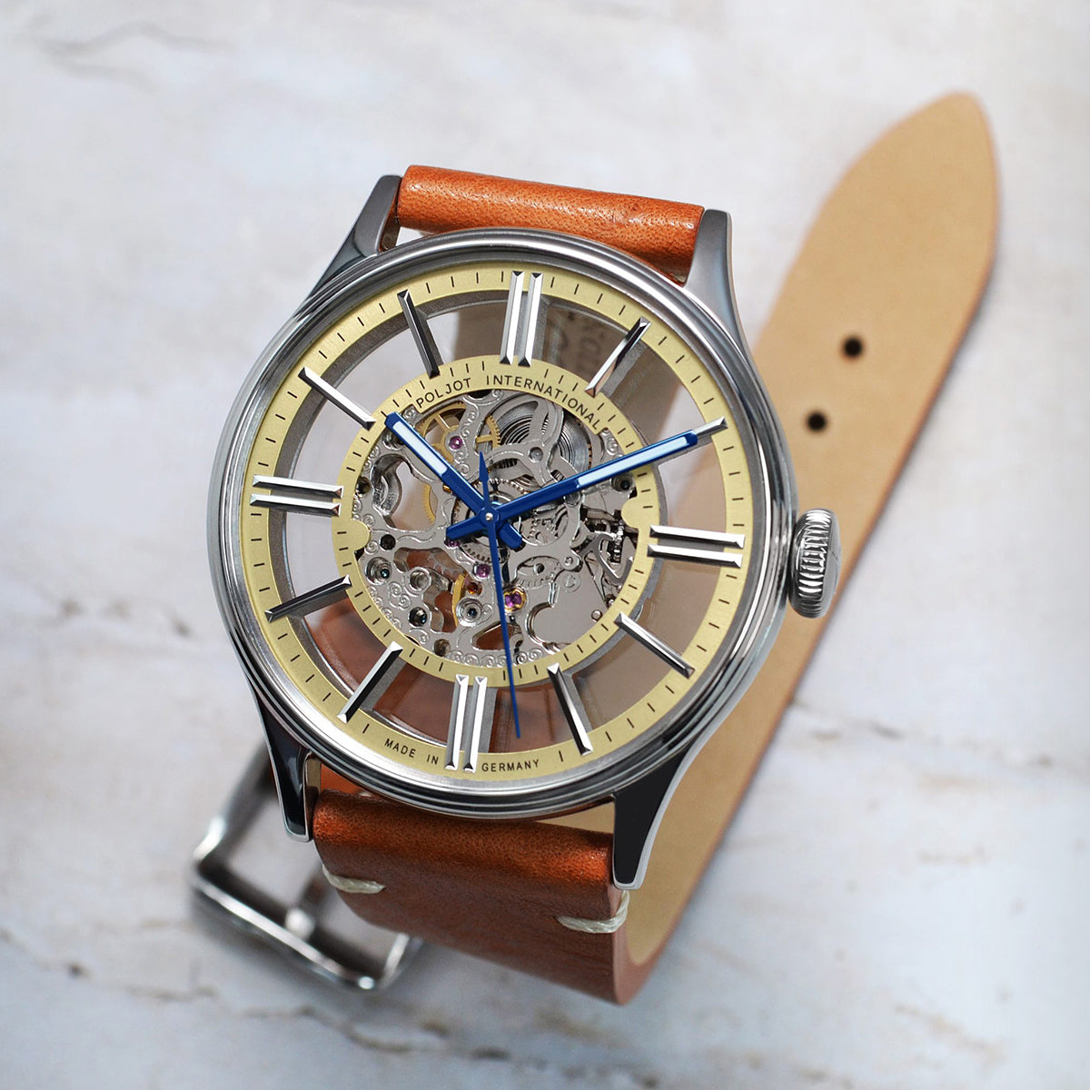 POLJOT INTERNATIONAL Vintage Skeleton 6114.1220102 - Red Army Watches
