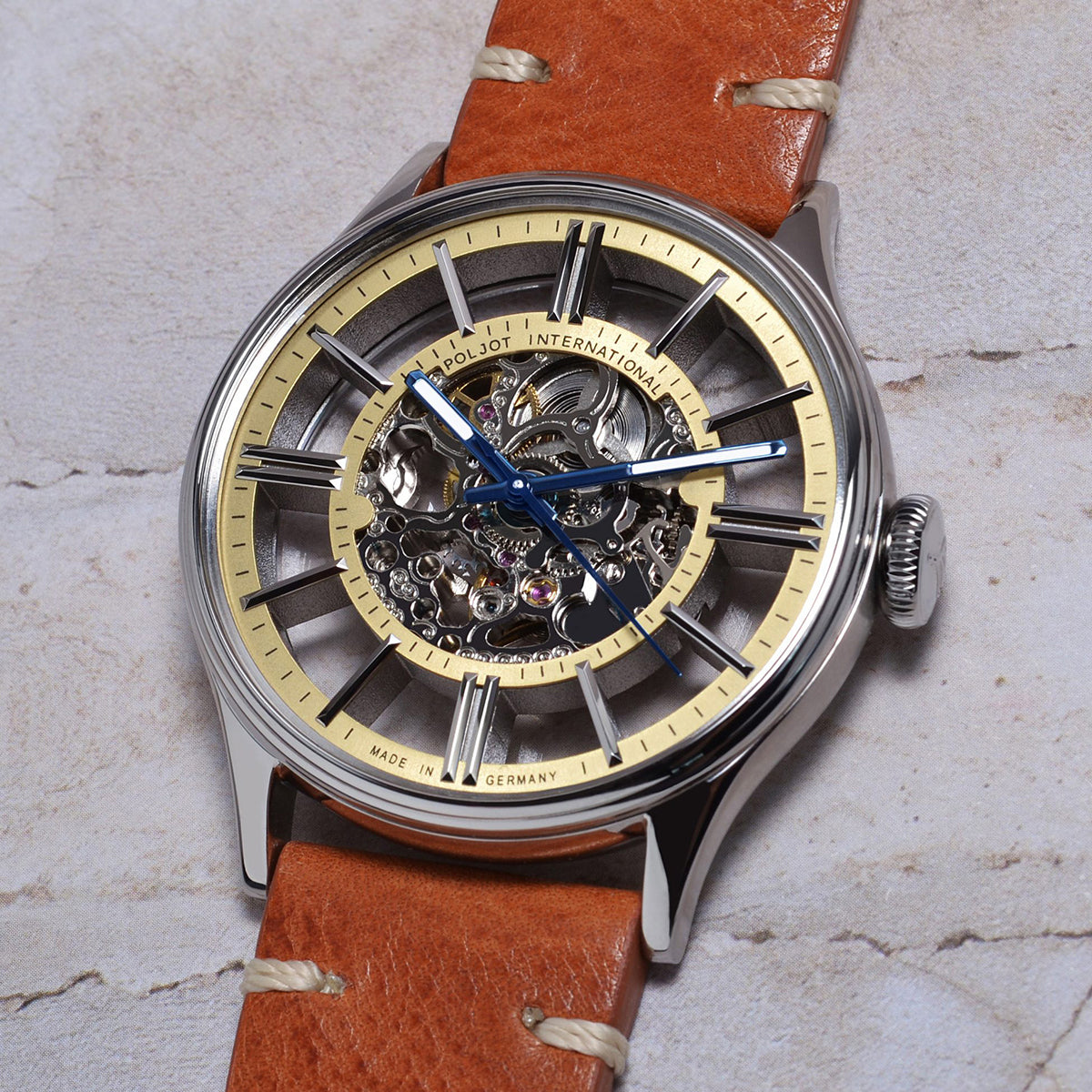 POLJOT INTERNATIONAL Vintage Skeleton 6114.1220102 - Red Army Watches