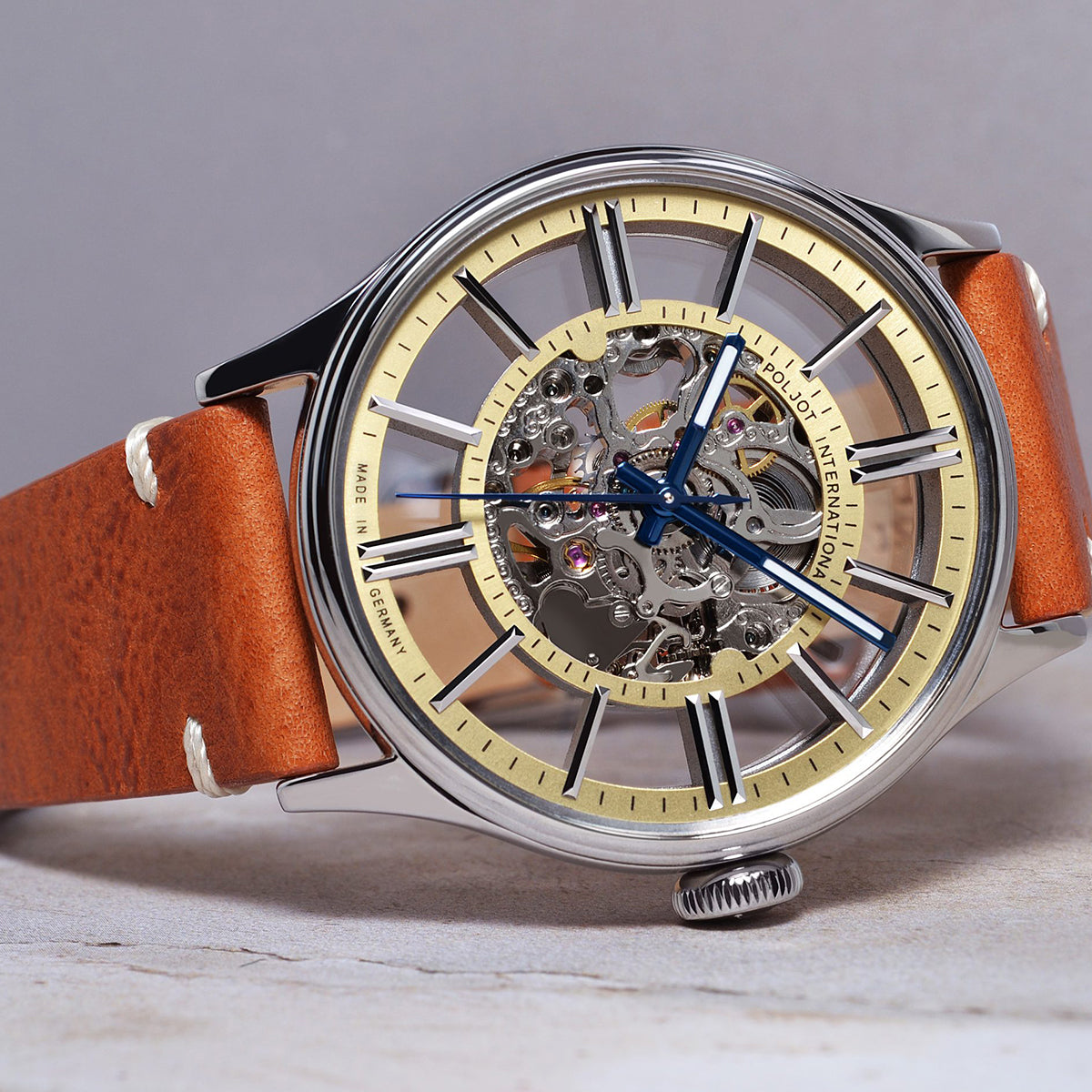 POLJOT INTERNATIONAL Vintage Skeleton 6114.1220102 - Red Army Watches
