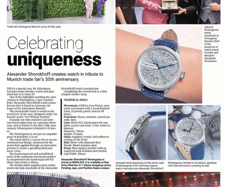 Alexander Shorokhoff - Munich Trade Fair's 50th Anniversary - Featured in The Star 2 June 2024