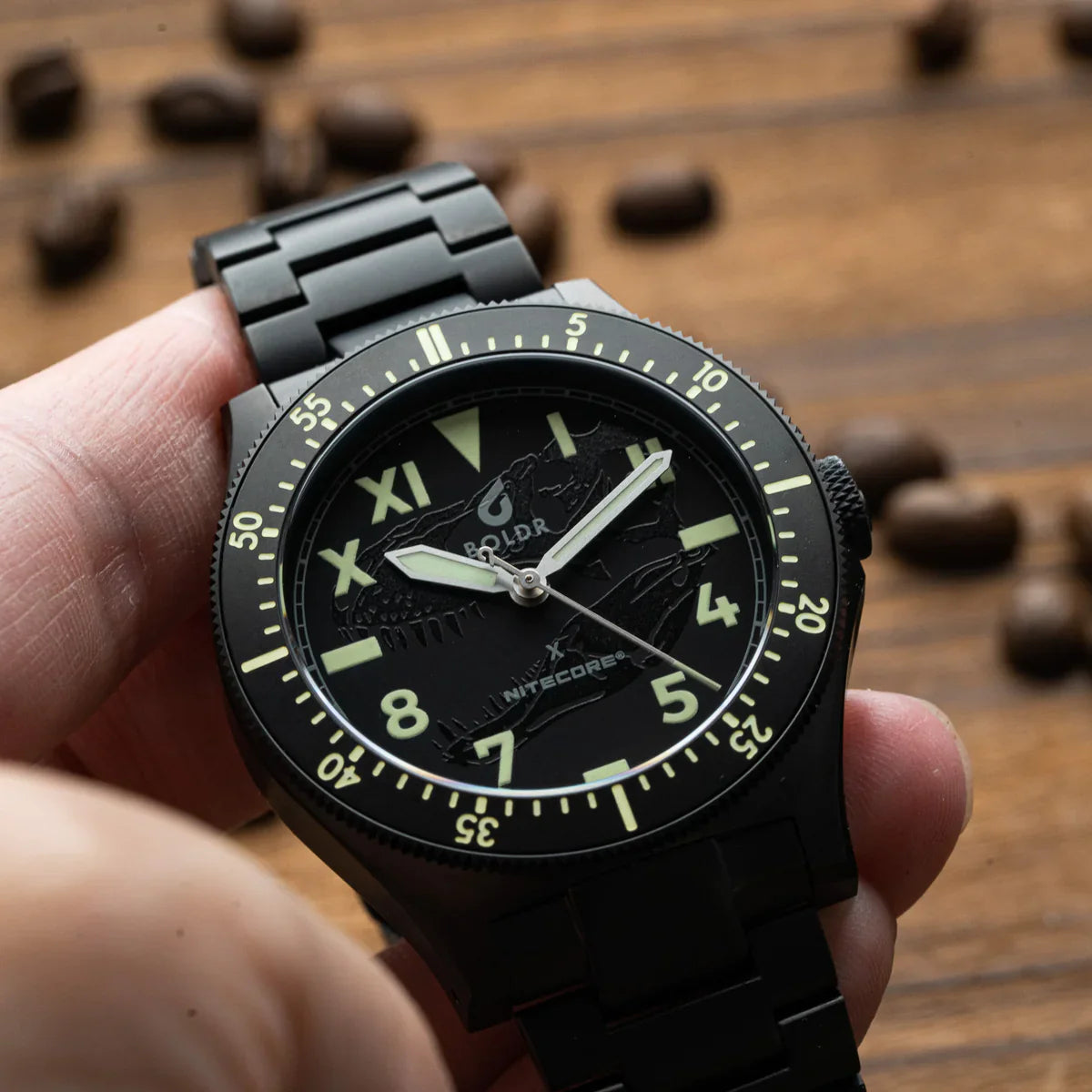 Introducing: Boldr The T-Rex - Your Ultimate Timepiece and Torch Combo