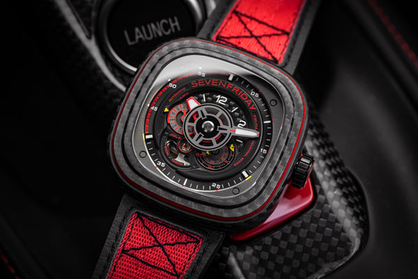 Adrenaline burst with the SEVENFRIDAY P3C/04 "Red Carbon"!