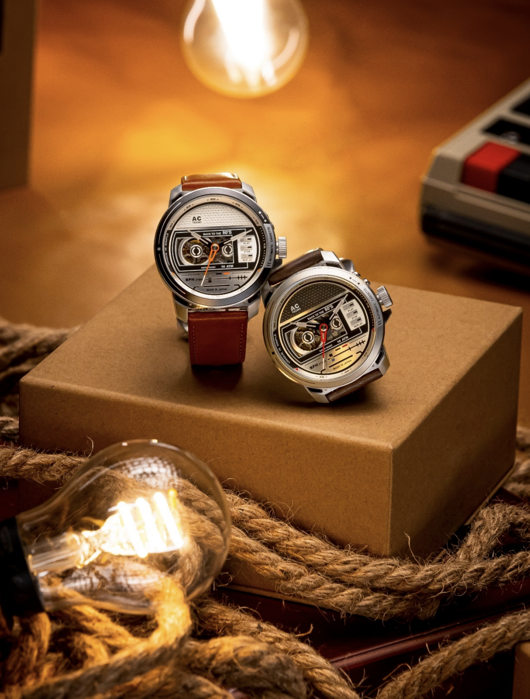TACS Automatic Cassette,  a stunning timepiece inspired by the retro cassette tape and player.