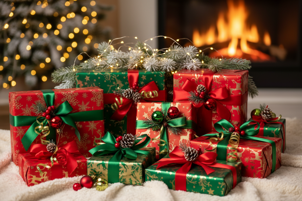 New arrivals, wrapped in festive spirit.