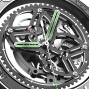 CIGA DESIGN VECTOR CARBON FIBER SKELETON WATCH - Red Army Watches 