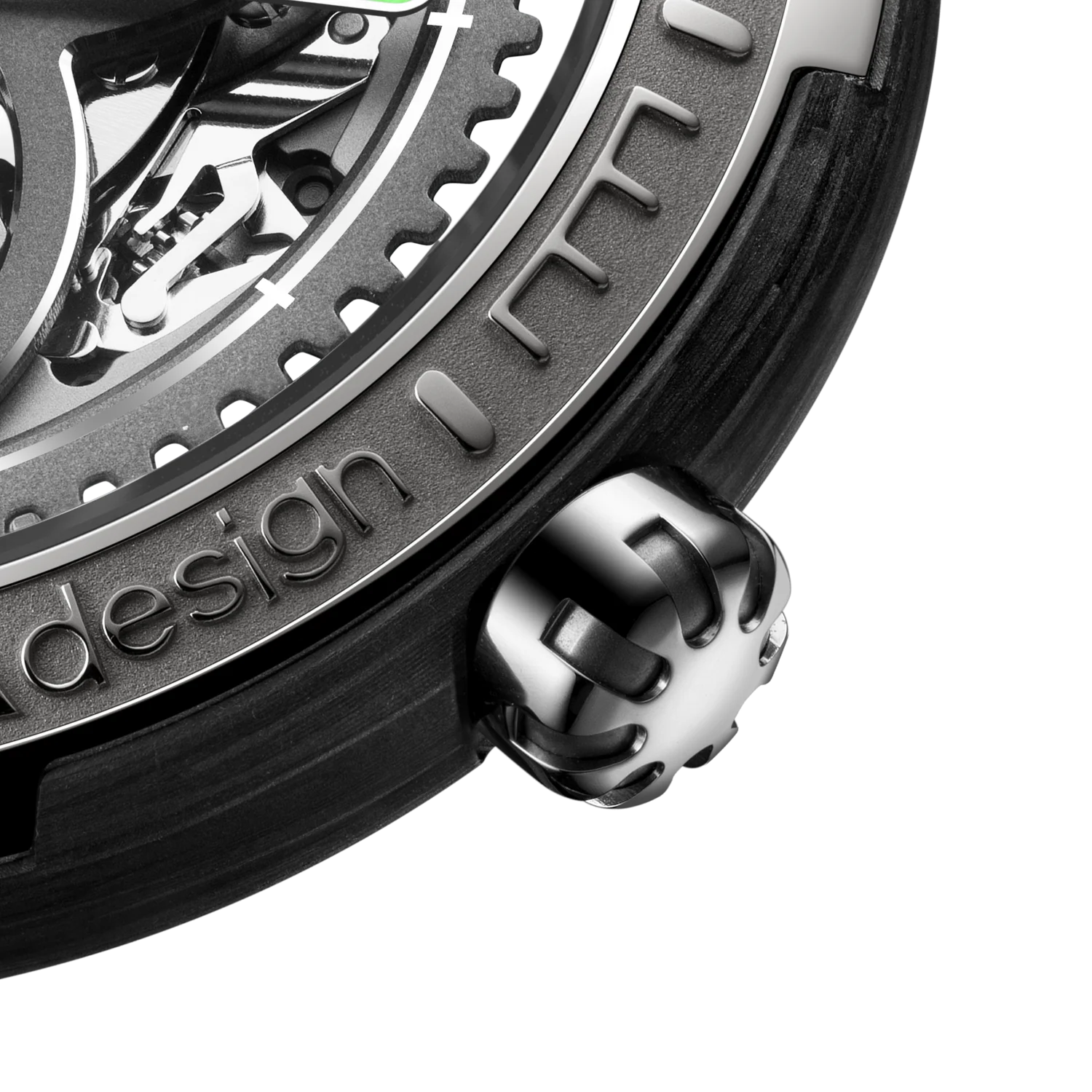 CIGA DESIGN VECTOR CARBON FIBER SKELETON WATCH - Red Army Watches 