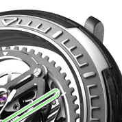 CIGA DESIGN VECTOR CARBON FIBER SKELETON WATCH - Red Army Watches 
