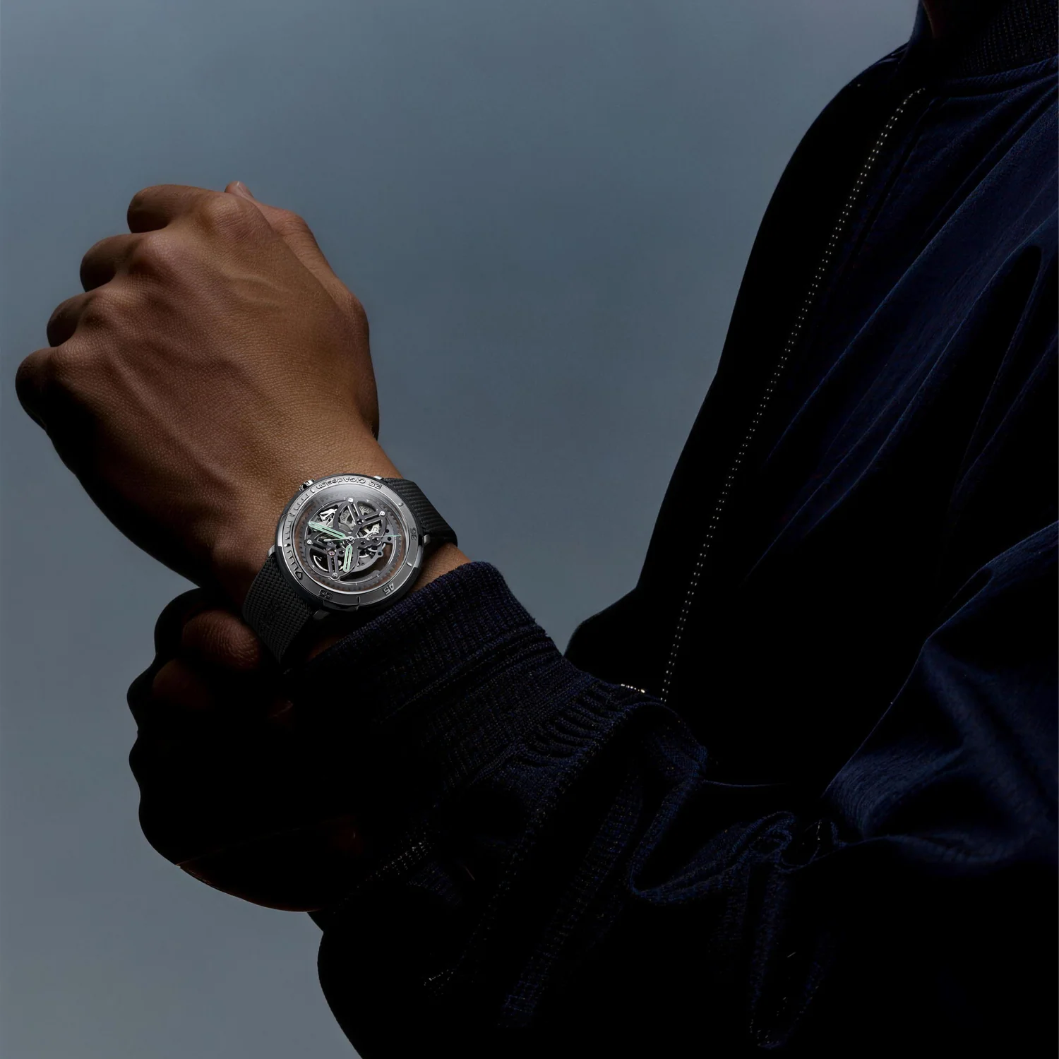 CIGA DESIGN VECTOR CARBON FIBER SKELETON WATCH - Red Army Watches 