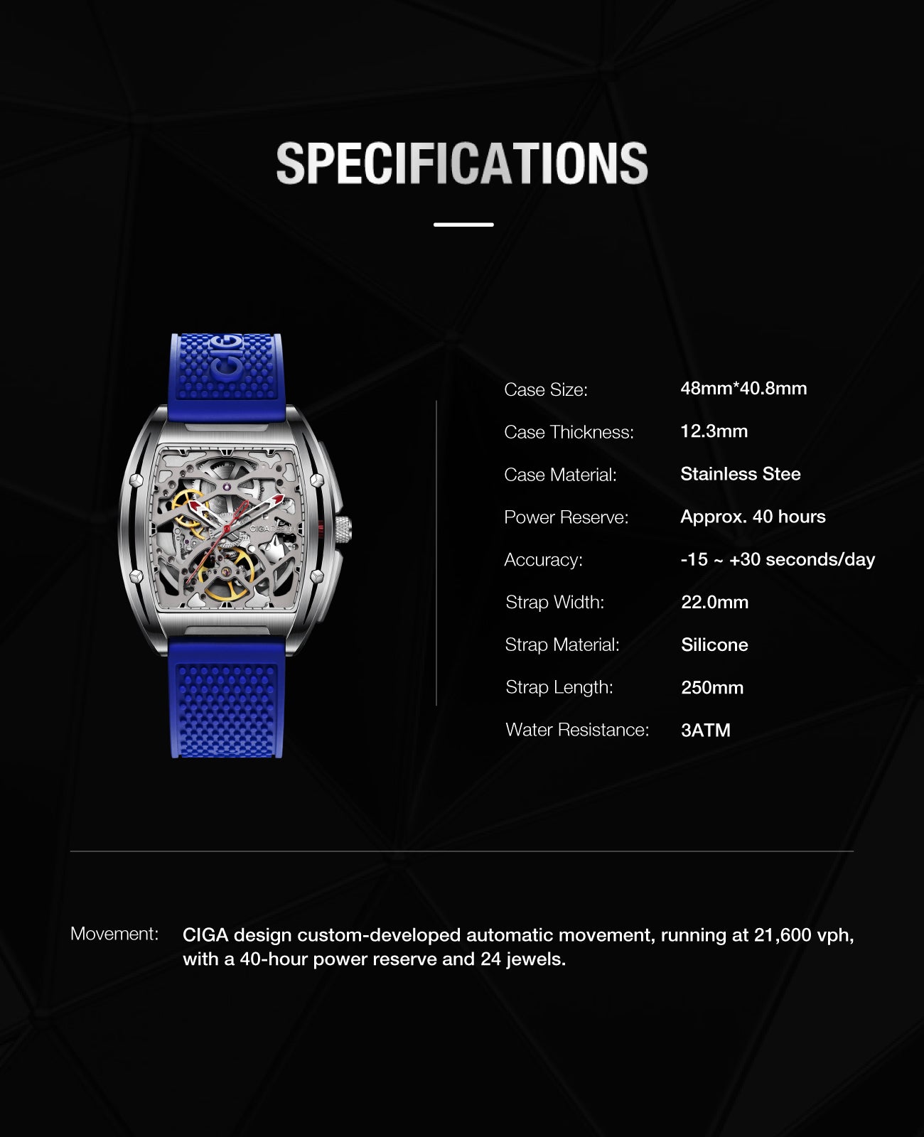 CIGA DESIGN EDGE BLUE
