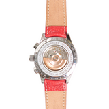 ALEXANDER SHOROKHOFF Neva Chrono Wavy guilloche red with silver sub-dials