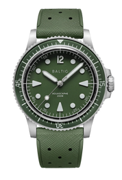 BALTIC AQUASCAPHE MK2 GREEN (CLASSIC GREEN RUBBER) - Red Army Watches 