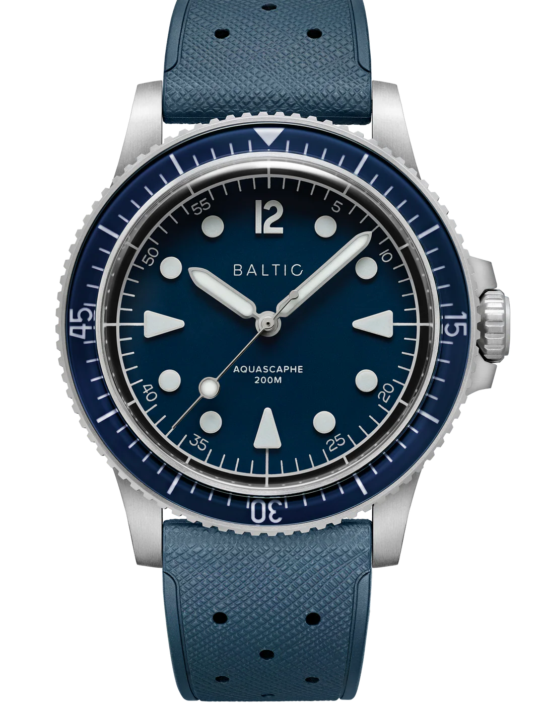 BALTIC AQUASCAPHE MK2 BLUE (CLASSIC BLUE RUBBER) - Red Army Watches 