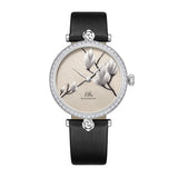SHANGHAI WATCH MODERNE LADY MAGNOLIA BRODERIE SILVER