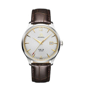 SHANGHAI PIONEER 39MM WATCH- WHITE DIAL & BROWN LEATHER - Red Army Watches 