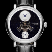 Shanghai Watch THE BUND Dome blue aventurine dial with central balance wheel
