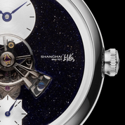 Shanghai Watch THE BUND Dome blue aventurine dial and Sky Wheel central balance