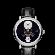 Shanghai Watch THE BUND Dome blue aventurine dial with central balance wheel

