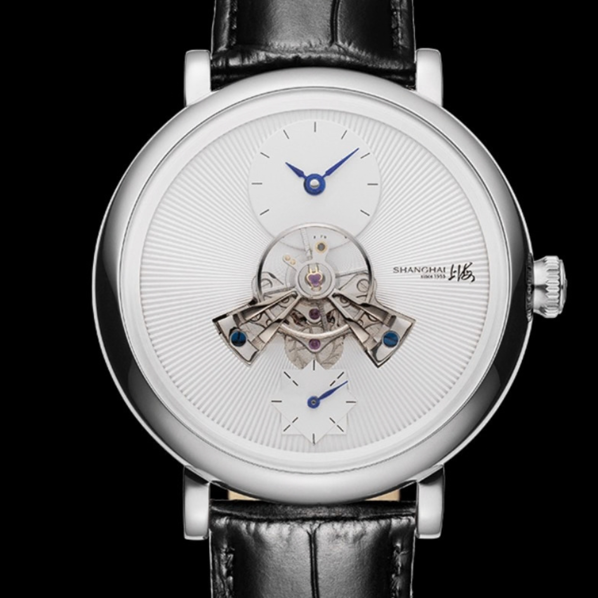 Shanghai Watch THE BUND Dome 3D dial with central Sky Wheel balance
